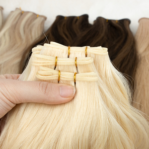 Estensioni per <span class=keywords><strong>capelli</strong></span> Genius Weft 100% umani di qualità premium, molto richieste, in vendita. - Product Image 3