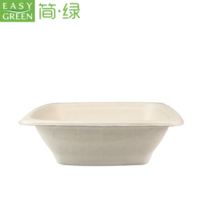 Dùng một lần lấy ra hộp đựng thức ăn 24oz, vuông để đi container, bát giấy bã mía có nắp đậy cho món salad, trái cây, bữa ăn nhẹ - Product Image 3