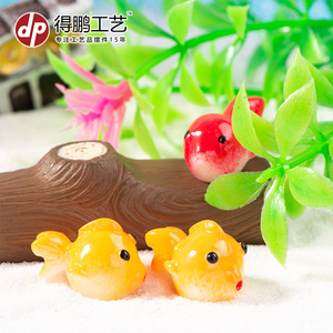 Décorations de poissons rouges miniatures en résine pour aquarium, ornements de bureau, poissons colorés, cadeau artisanal - Product Image 4