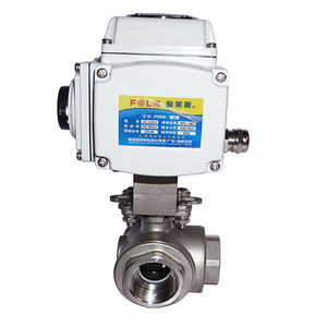 Válvula de Agua de 3 Vías de Acero Inoxidable, Tipo T y L, 220VAC 24VDC - Product Image 2