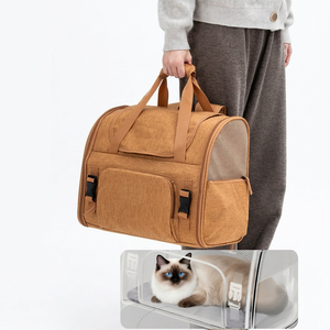 <span class=keywords><strong>Sac</strong></span> <span class=keywords><strong>de</strong></span> <span class=keywords><strong>transport</strong></span> <span class=keywords><strong>de</strong></span> luxe extensible et approuvé par les compagnies aériennes pour chats et chiens - <span class=keywords><strong>Sac</strong></span> <span class=keywords><strong>de</strong></span> voyage respirant à parois souples avec espace en maille supplémentaire - Product Image 3