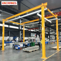 KNCRANES Grue de poste de travail modulaire en aluminium montée au plafond
