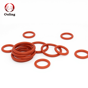 Joint torique en caoutchouc de silicone rouge épais VMQ CS5mm joint torique matériel rondelle OD55-<span class=keywords><strong>130mm</strong></span> joint plat joints toriques en silicone - Product Image 4