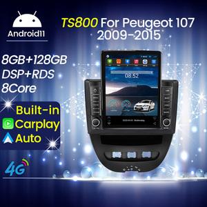 MEKEDE-Reproductor DVD para coche, dispositivo con Android 10, IPS, 2.5D, para Peugeot 107, Citroen C1, <span class=keywords><strong>Toyota</strong></span> <span class=keywords><strong>Aygo</strong></span> 2005-2014, BT, navegación GPS SWC Car-<span class=keywords><strong>play</strong></span> - Product Image 3