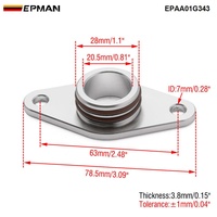 Tube de collecte d'huile EPMAN avec joint, compatible avec Vauxhall Opel Insignia Zafira 2.0 CDTI Saab TTiD EPAA01G343
