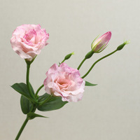 Fleur artificielle en soie de platycodon multi-têtes délicate, haut de gamme, pour décoration de mariage, salon et table à manger