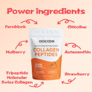 Colágeno Hidrolizado en Polvo con Vitamina C, Sabor Mango, Fácil de Mezclar y Disolver, Apoya la Hidratación de la Piel, Cabello y Uñas, 1 Sobres Diarios - Product Image 4