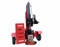 Fendeuse de bûches hydraulique professionnelle certifiée CE de 25 tonnes, fendeuse de bûches cinétique mobile, processeur de bois de chauffage, fendeuse de bûches