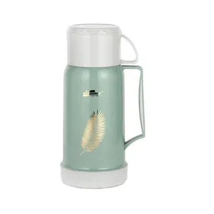 High Quality Leave Pattern Plastic Body Glass Liner vacuum flasks & thermoses