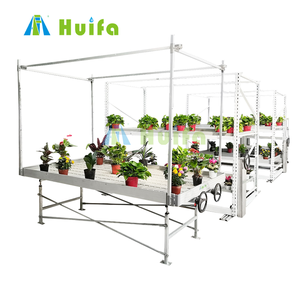 Tables de culture hydroponique Agricola, système de culture verticale à flux et reflux, bancs roulants, bacs à semis pour pépinière - Product Image 1