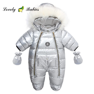 Lovelybabies Infant Baby Boys Girls Winter Snowsuit Romper Hood Footie Outwear Toddler <strong>Jumpsuit</strong> Down Coat <strong>Jacket</strong> - Product Image 3