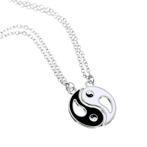 Wholesale INS Tai <strong>Ji</strong> Yin <strong>Yang</strong> Pendant Necklace Couple - Product Image 1