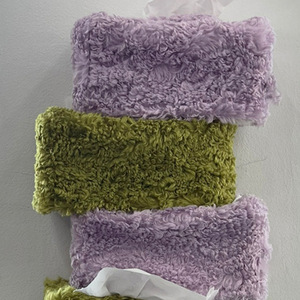 Cross-border soft plush tissue bag, foldable, suitable for <b>coffee</b> <b>tables</b>, bedside <b>tables</b>, tissue <b>boxes</b>, simple and stylish - Product Image 3