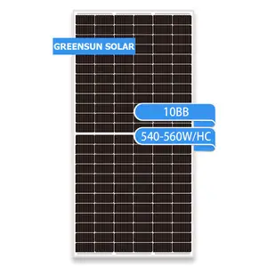 HTJ Solar Module Monokristalin 540W 550W 550W 560W Separuh Potongan Sel Panel Surya 550Watt 560Watt Monokristalin Harga Bagus