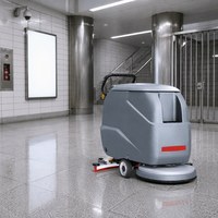 Nettoyeur-sécheur de sols à pousser CleanHorse ARES520, alimenté par batterie, pour usage en clinique et en pharmacie