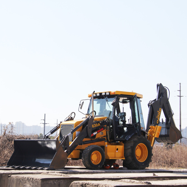 Multifunctional WZ30-25 Large Backhoe 4x4 Compact Tractor Backhoe Loader with Best Matched Power Train