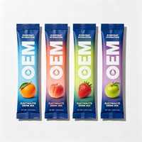 Poudres d'électrolytes en sachets OEM - Sans sucre - Poudre d'hydratation - Compléments vitaminiques - Améliore l'immunité - Emballage personnalisé - GMP NSF