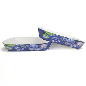 Golden Color Boxes Kraft Paper Vegetable And Fruit Packaging Food Trays Fast Food Package Box