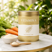 Poudre de Palmitate de Vitamine A 250 000 UI, Qualité Cosmétique et Alimentaire, Usage Adulte, Sans Gluten, Prix de Gros, du Premier Fabricant Chinois