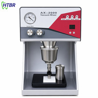Dental-Labor 2-in-1 Vibrator 2000C+ Gipsmischmaschine 150W Stufenlose Geschwindigkeitsregelung Dualer Dental-Vakuummischer Vibrator