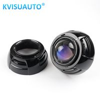 CQL KVISUAUTO 2.5 pouces 3 pouces carré rond chrome noir bi led projecteur laser lentille carénage