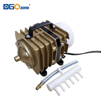 Pompe à air d'aquarium portable électromagnétique DGOzone 60 Lpm, outils pneumatiques, compresseurs d'air électromagnétiques 60 Lpm