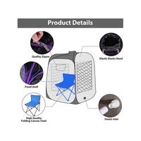 Générateur de vapeur électrique portable moderne 3.0L 1500W pour sauna humide, en acrylique, pliable, avec contrôle par ordinateur, pour bain thérapeutique et détox, avec prise