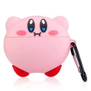 2022 nuevos estilos 3D <span class=keywords><strong>de</strong></span> dibujos animados lindo diseños <span class=keywords><strong>Kirby</strong></span> carácter manga protectora cubierta para los AirPods Pro tableta amortiguador Tech accesorio beige Rojo Negro compruebe Tartan tableta amortiguador caso - Product Image 6