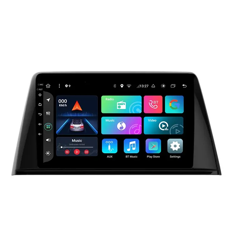 ZYCGOTEC Pemutar Multimedia Mobil, Stereo Navigasi GPS BT WIFI FM Head Unit DVD untuk Peugeot 308 2016-2020 10.1 Inci Android 12
