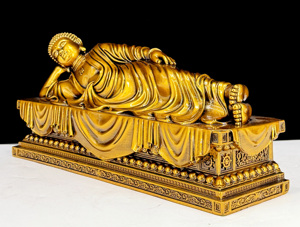 Statue de <span class=keywords><strong>bouddha</strong></span> endormi doré chinois Temple enchâssement <span class=keywords><strong>bouddha</strong></span> inclinable <span class=keywords><strong>bouddha</strong></span> Statue endormie Statue en résine - Product Image 5