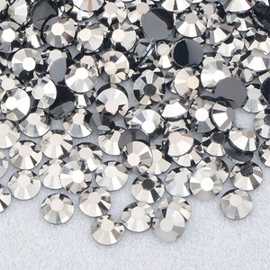 Tuton Atas Berkualitas Kristal Bulat Kuku strass in resina Flatback Untuk Kerajinan DIY - Product Image 5
