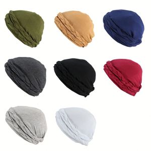 Turban pré-noué torsadé en soie pour <span class=keywords><strong>femme</strong></span>, <span class=keywords><strong>bonnet</strong></span> <span class=keywords><strong>chimio</strong></span>, foulard, couvre-chef, cadeau - Product Image 3