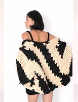 Pull à manches longues personnalisé tricoté à la main Designer décontracté femmes col haut pull à col roulé