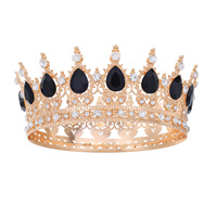 Couronnes et diadèmes en cristal pour cheveux, accessoires pour filles et femmes, décorations de gâteau, fleurs pour mariage, anniversaire, fête prénatale - Vente en gros