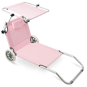 Lits de plage pliants et auvent <span class=keywords><strong>parapluie</strong></span> inclinable pour camping, transat bébé pliable pour lits superposés - Product Image 2