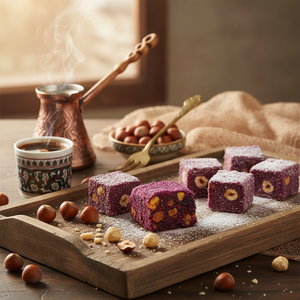 Best Seller Turkish Delight Velvet Hazelnut Lokum Premium Soft Creamy Gourmet <b>Sweet</b> <b>Bulk</b> Packaging - Product Image 3
