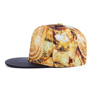 Đầy Đủ In 5 Bảng Điều Chỉnh Người Đàn Ông Phụ Nữ Thể Thao Hip Hop Hat Gorras Bán Buôn Da Phẳng Brim Tùy Chỉnh Vàng <span class=keywords><strong>Snapback</strong></span> <span class=keywords><strong>Cap</strong></span> - Product Image 2
