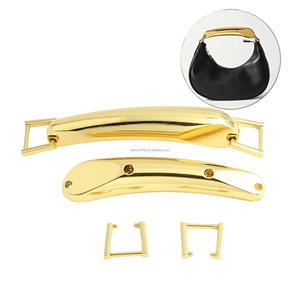 Accessoires <span class=keywords><strong>de</strong></span> <span class=keywords><strong>sac</strong></span> tendance <span class=keywords><strong>de</strong></span> nouvelle conception en stock, 176 x 26 mm, poignée <span class=keywords><strong>de</strong></span> <span class=keywords><strong>sac</strong></span> en métal <span class=keywords><strong>de</strong></span> luxe <span class=keywords><strong>de</strong></span> couleur or brillant - Product Image 1