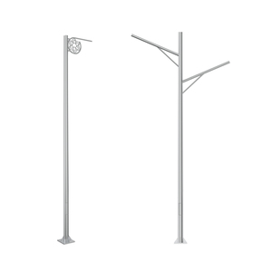 LECUSO 6m-14m Hot Dip Galvanized Steel Street Light <b>Pole</b> CE Certified 20+ Year Lifespan 10-Year Warranty Custom Solutions <b>for</b> Hi - Product Image 1