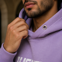 Sudadera con capucha corta personalizada de algodón 100% tejido, de alto gramaje (400-500 g/m²), corte holgado y extragrande, ecológica, bordada para otoño.