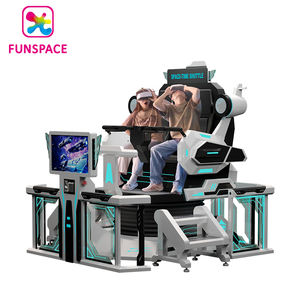Pemasok VR 720 Roller Coaster rotasi <span class=keywords><strong>2</strong></span> kursi ruang waktu mini Simulator UFO 9D vR hiburan realitas Virtual - Product Image 1