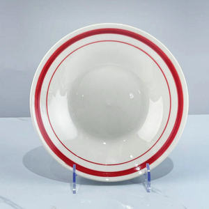 Vajilla carta línea estilo simple <span class=keywords><strong>sopa</strong></span> hogar plato de cerámica - Product Image 3