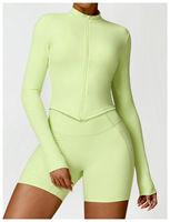 Ensemble de yoga en gros, vêtements de sport pour la gym, pantalons de course longs pour femmes, vêtements de sport OEM, tenue de yoga de haute qualité pour filles