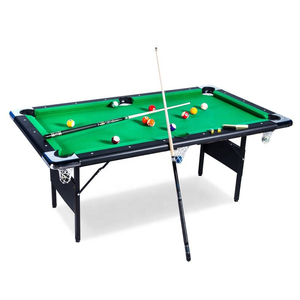 Mesa <span class=keywords><strong>de</strong></span> <span class=keywords><strong>Billar</strong></span> Plegable <span class=keywords><strong>de</strong></span> 6 pies con Riel <span class=keywords><strong>de</strong></span> Goma y Amortiguación, Semiansamblada, para Entretenimiento en el Hogar - Product Image 4