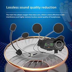 Casque de communication pour moto <span class=keywords><strong>Europhone</strong></span>, nouvelle génération, étanche IP67, enregistrement WiFi 1080P, interphone, communication de groupe, réduction du bruit - Product Image 5