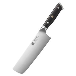 Cuchillo Nakiri Ultra Afilado de Acero Inoxidable Alemán, Mango de Madera de Ébano, Cuchillos para Vegetales, Perfecto para la Cocina del Hogar - Product Image 1