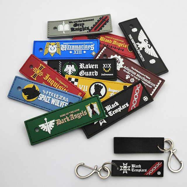 PVC Soft Rubber Waterproof Morale Patch 3D Embossed Tactical Chest Badge Keychain Pendant for Backpack Strap Outdoor Sports