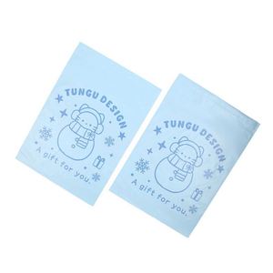ถุงพลาสติกกันน้ำสำหรับส่งของแบบพิมพ์ลาย สีฟ้าอ่อน ทนทาน ย่อยสลายได้ รับน้ำหนักได้มาก เหมาะสำหรับการจัดส่งด่วน - Product Image 2