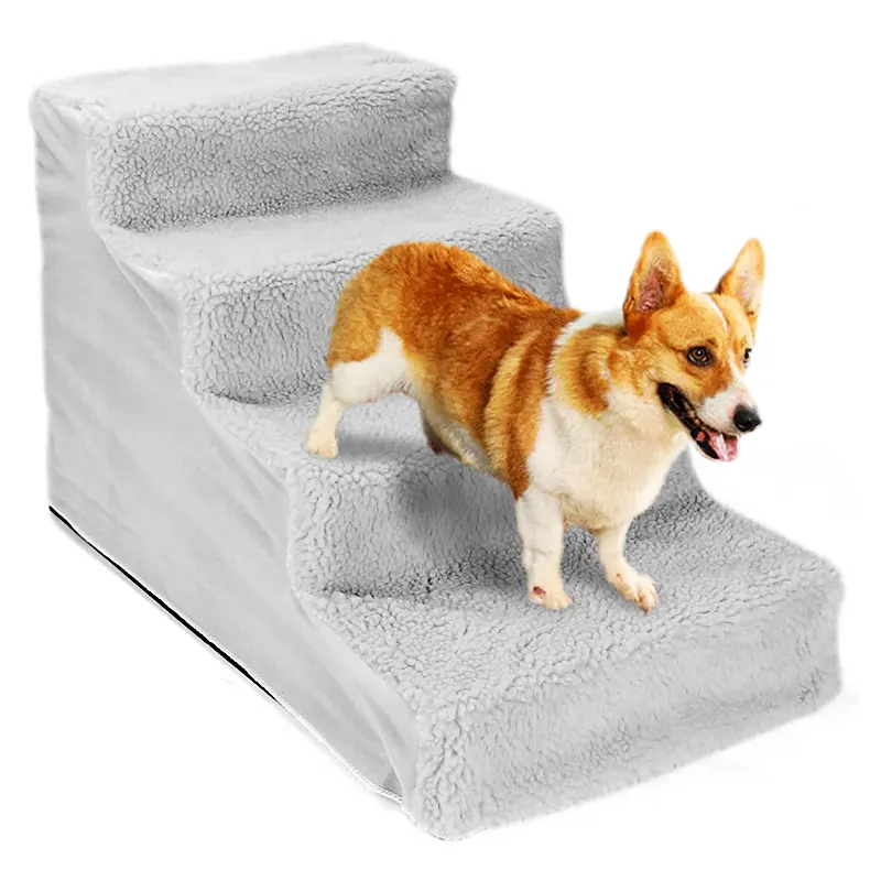 Hunde treppe Praktische Treppe für Hunde zum Schlafen Extra breite, tiefe, rutsch feste Haustier treppe Abnehmbar Wasch bar