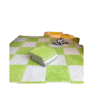 Alfombra de Peluche Gruesa al por Mayor, Rompecabezas de Piso Encastrable, Juego de Baldosas de Cerámica, Decoración para Dormitorio Infantil, Decoración del Hogar - Product Image 4